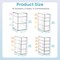 4 Set Clear Desk Organizer, Pen Organizer with 16 Drawers, Acrylic Desktop Organization and Storage for Office Supplies, Pen, Makeup, Art Craft, Jewelry